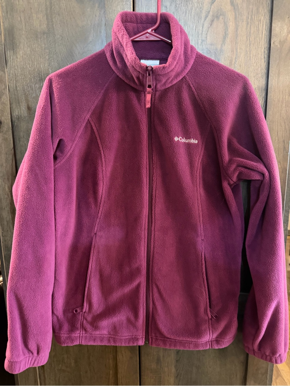 Columbia Womens Purple Full-Zip Fleece Jacket